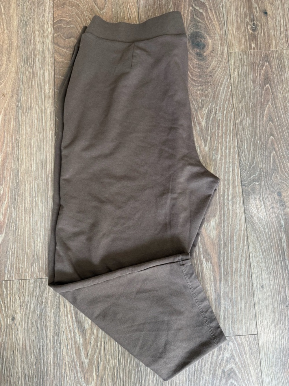 J Jill Pure Jill Slim Legged Cropped Pants Womens X-Large Brown Pima Cotton